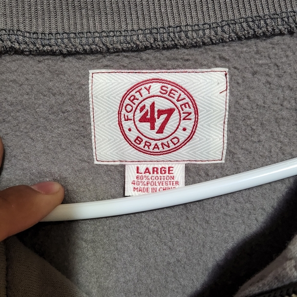 47' Forty Seven Brand White Sox Half Zip Sweater - Picture 5 of 5